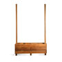 Hardhouten bak 145 x 60 x 50 cm